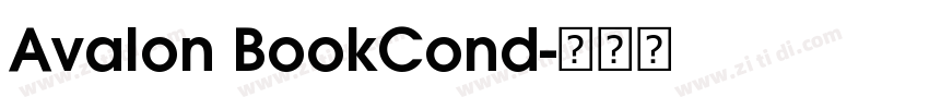 Avalon BookCond字体转换